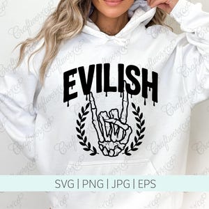 Evilish | SVG / PNG | Cut Files | Cricut | Silhouette | Vinyl Cutting | Sublimation | Craft Making | HTV Vinyl Designs