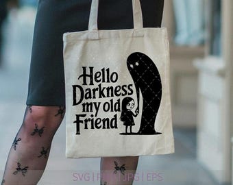 Hello Darkness My Old Friend SVG / Shadow Under Your Bed SVG (Digital Download)