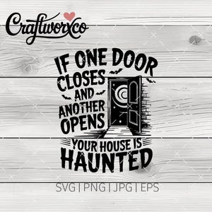 Haunted House SVG: Funny Halloween Clipart (Digital Download)