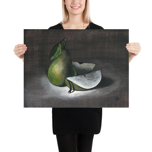 Pears - art print poster giclee reproduction painting physical item mailed Anton Maliar still life kitchen