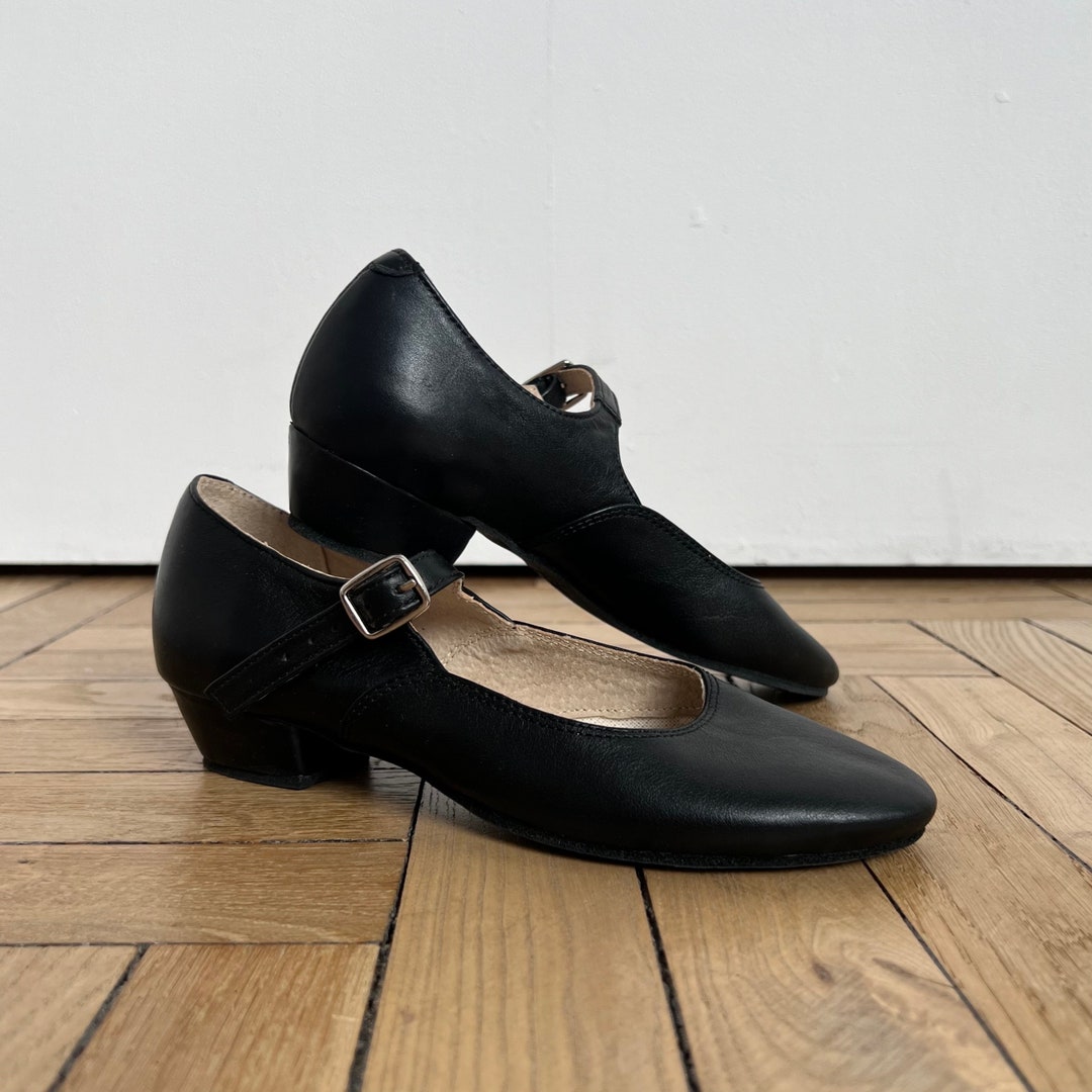 Ukrainian Folk Dancing Shoes With Split Leather Sole Etsy