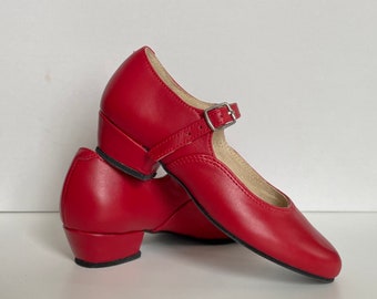 Ukrainian folk dancing shoes with full leather sole