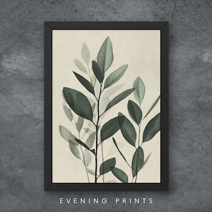 Leafy Delight Art Print in Multiple Sizes: A4, A3, A2, A1, A0, 70x100cm