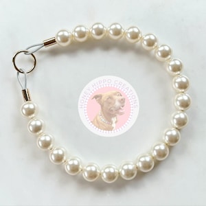 Pearls | Beaded Dog Collar, Dog Necklace, Handmade, Custom Collar, Dog Pearls, Pearl Dog Necklace