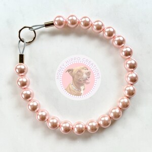 Blush Pearls | Beaded Dog Collar, Handmade Pet Necklace, Fashion