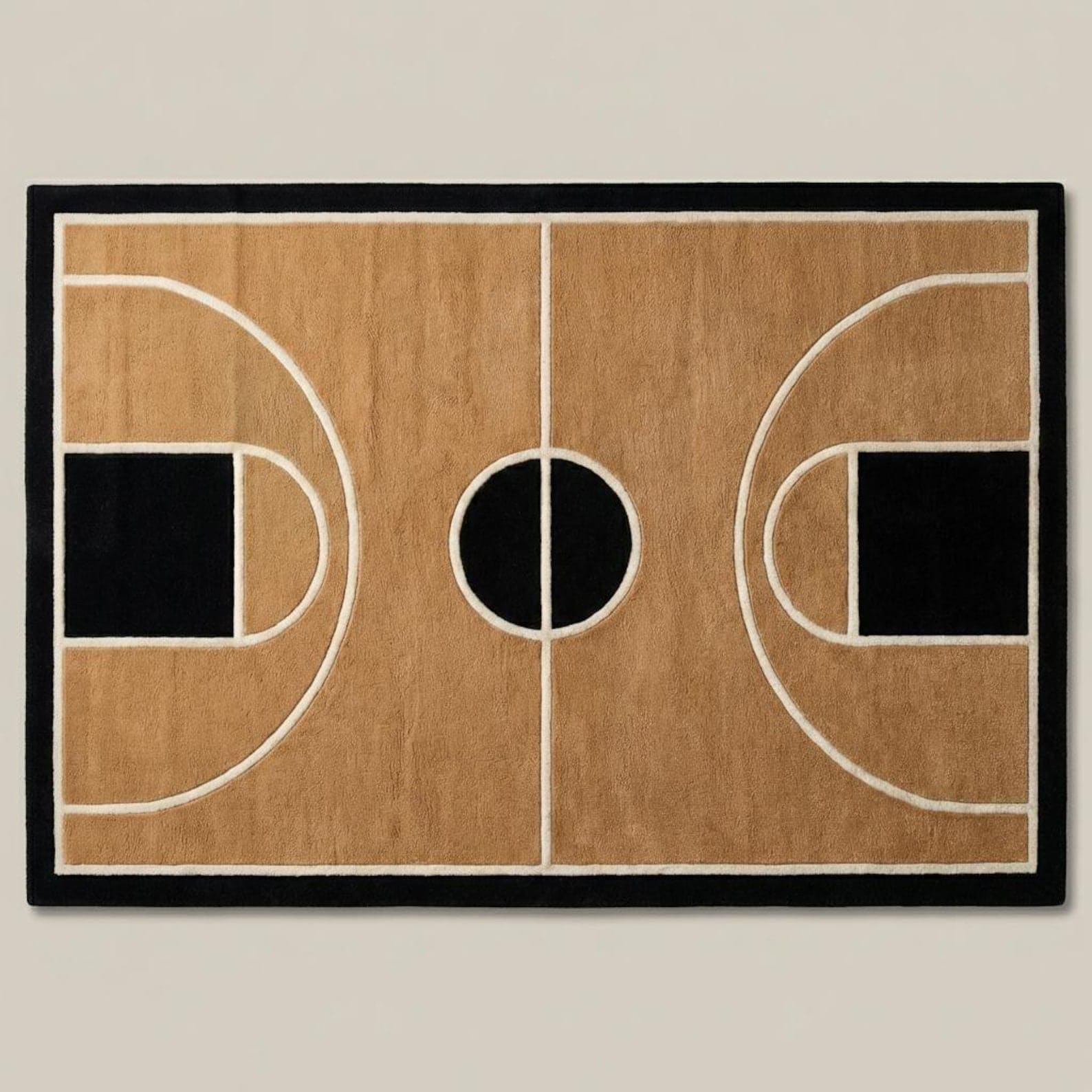 Basketball Court Area Rug Modern Geometric Kids Room Decor - Etsy