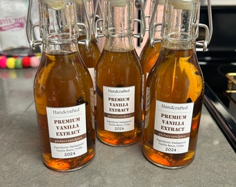 Handcrafted Bourbon Madagascar Vanilla Extract, 6oz