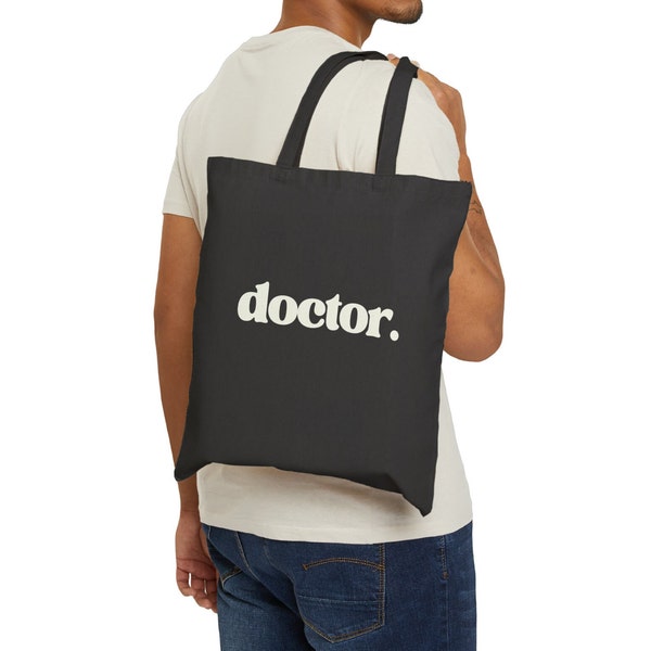 Doctor Canvas Tote Bag, Doctor Gift, Med School Graduation Gift, Future Doctor, Ideal for Med Student, Pre-Med, Residency Match Day