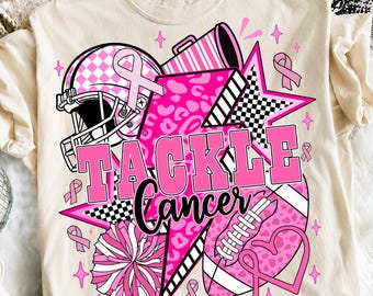 Football Breast Cancer Png, Tackle Cancer Png, Pink Coquette Ribbon Design, Pink Out Breast Cancer Awareness Png, In October We Wear Pink