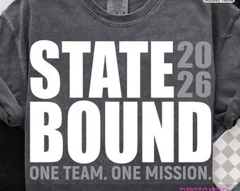 State Bound 2026 Bundle PNG, Championship Tournament Game Day Design PNG, Digital Download