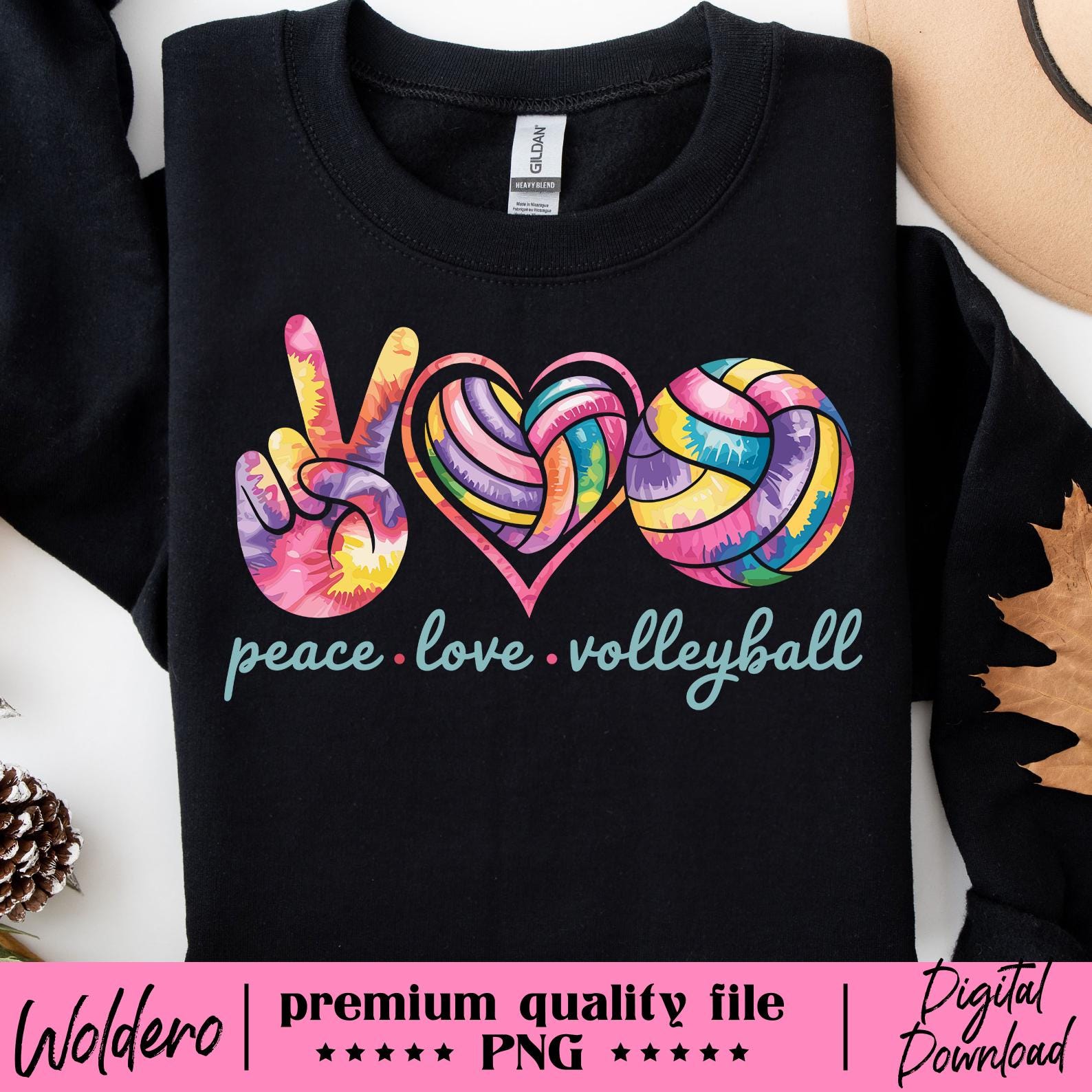 Volleyball Te Dye T-Shrt - T's A Grl Thng