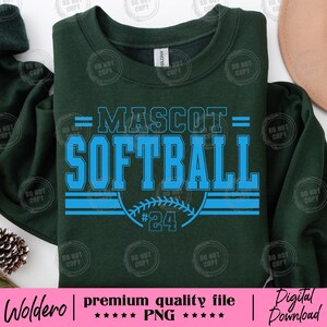 Bundle Pack 3 Softball Team PNG Shirt | Softball Mascot & Player Design | Team Spirit PNG for Shirts |Softball Mom Player Sublimation Design