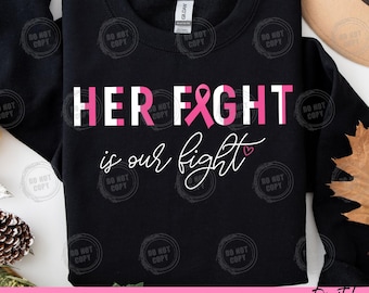 Breast Cancer Support Squad PNG: Pink Ribbon Family Design (Digital Download Bundle Pack 2 )