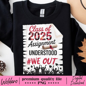 Graduation PNG Class of 2025 Senior Shirt Design, Printable Senior 2025 Digital Download, Sublimation Design, Instant Download Graphic