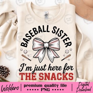 Baseball Sister Design: PNG SVG for T-shirts (Digital Download