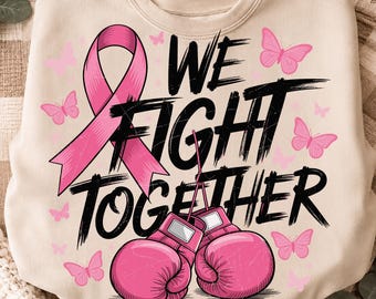 Lazo rosa contra el cáncer de mama PNG, Luchamos juntos PNG, En octubre vestimos de rosa PNG, Concientización sobre el cáncer de mama PNG, Apoyo contra el cáncer de mama