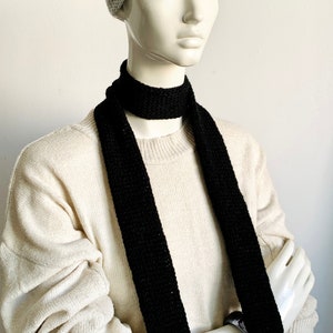 小物 th products \"KNIT SCARF\" BLACK STEALTH SCARF – DAVRILSUPPLY
