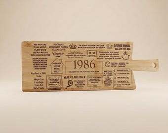 Tábua de corte personalizada para presente de aniversário de 40 anos