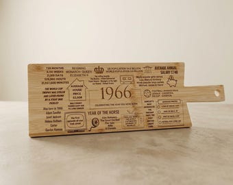 Tábua de corte personalizada para presente de aniversário de 60 anos,