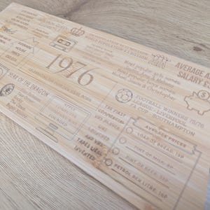 Tábua de corte personalizada para presente de aniversário de 50 anos imagem 5