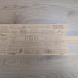 Tábua de corte personalizada para presente de aniversário de 50 anos imagem 1