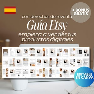 Guía cómo vender en Etsy | Guía Etsy | Vender en Etsy| Vender productos digitales en Etsy | Guía con derecho de reventa | PLR & MRR
