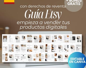Anleitung für Vender auf Etsy und Español: Digitale Produkte, PLR und MRR (PDF)