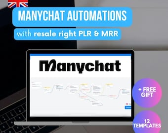 Modèles d'automatisation ManyChat : MRR + DPP (téléchargement numérique)