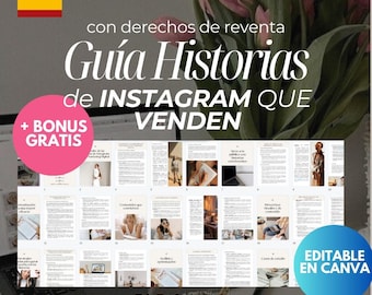 Instagram Stories Guide: Faceless Marketing, Wiederverkaufsrechte (Canva, Digital Download)
