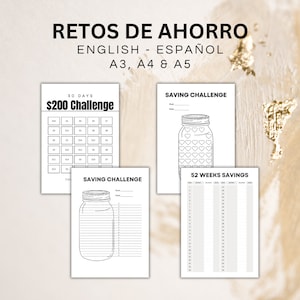 Retos de Ahorro / Saving Tracker / Ahorra dinero / Método de ahorro / Retos de ahorro para pintar / Ahorra fácil
