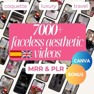 7000+ Aesthetic Faceless Video Reels + Story | MRR & PLR resell | DFY | Aesthetic Video, Instagram Reels, Faceless Reels, Faceless Marketing