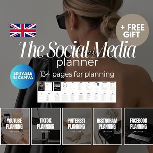 Social Media Planer mit Master-Wiederverkaufsrecht | Digitale PLR Produkte, Planer, Content Planer, Marketingplan, MRR für kleine Unternehmen