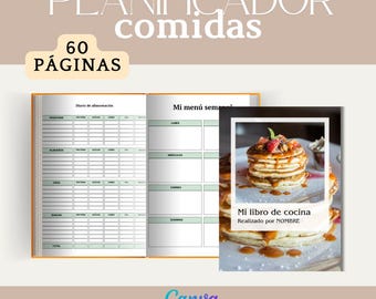 Canva Meal Planner: Recipe Book, Editable, Resell Rights (PLR & MRR)