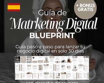 Guía de marketing digital: Plan de negocios con Reels (Canva editable y revendible)