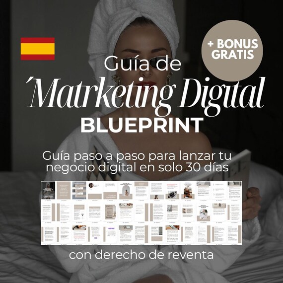 Guía de marketing digital: Plan de negocios con Reels (Canva editable y revendible)