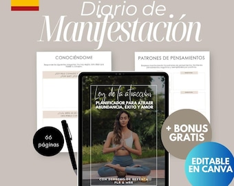 Diario de manifestación de la abundancia: Planificador de la ley de la atracción (PLR y MRR)