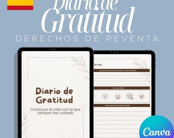Diario de gratitud: Guía de la ley de la atracción en español (PLR y MRR)