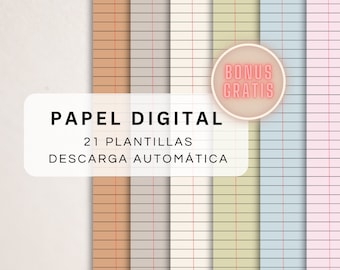 Digital Notebook Paper: Lined Note Template (PDF Download)