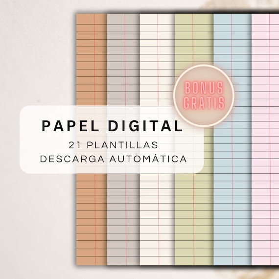 Digital Notebook Paper: Lined Note Template (PDF Download)