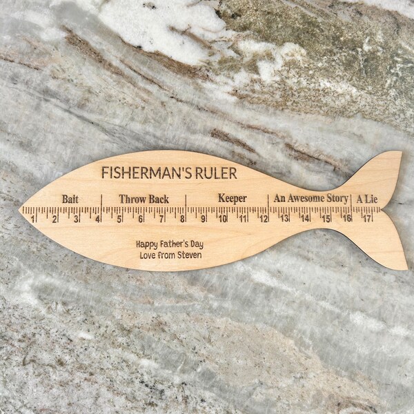 Fisherman’s Ruler - Fishing Gift -  Gift For Dad - For Grandad - Funny Fishing Gift - Father’s Day