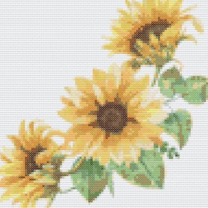 Sunflower cross stitch Autumn Cross stitch
