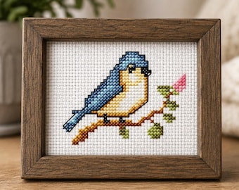 Bird Mini Cross stitch Pattern