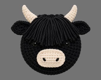 Highland Cow Coaster Crochet Pattern