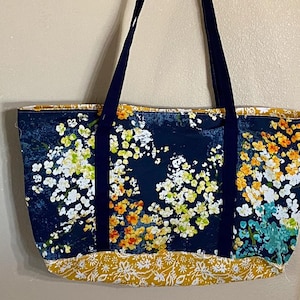 Canvas tote Bag pattern Sewing Tutorial