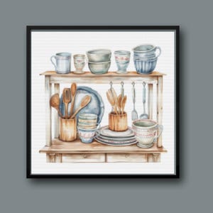 Kitchen Pantry Cross stitch pattern