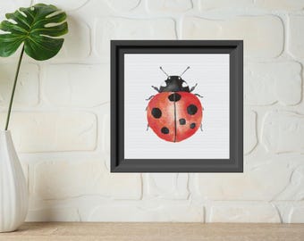 Ladybug Cross stitch pattern