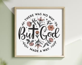But God Scripture  cross stitch pattern