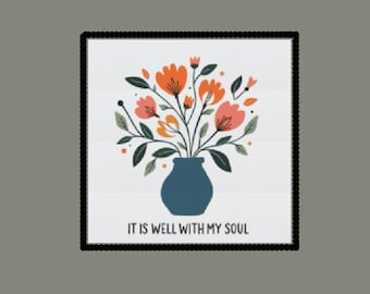 It Is well Scripture Cross stitch pattern