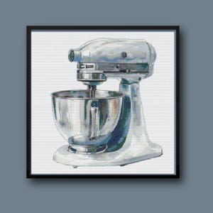 Kitchen Mixer Cross stitch pattern
