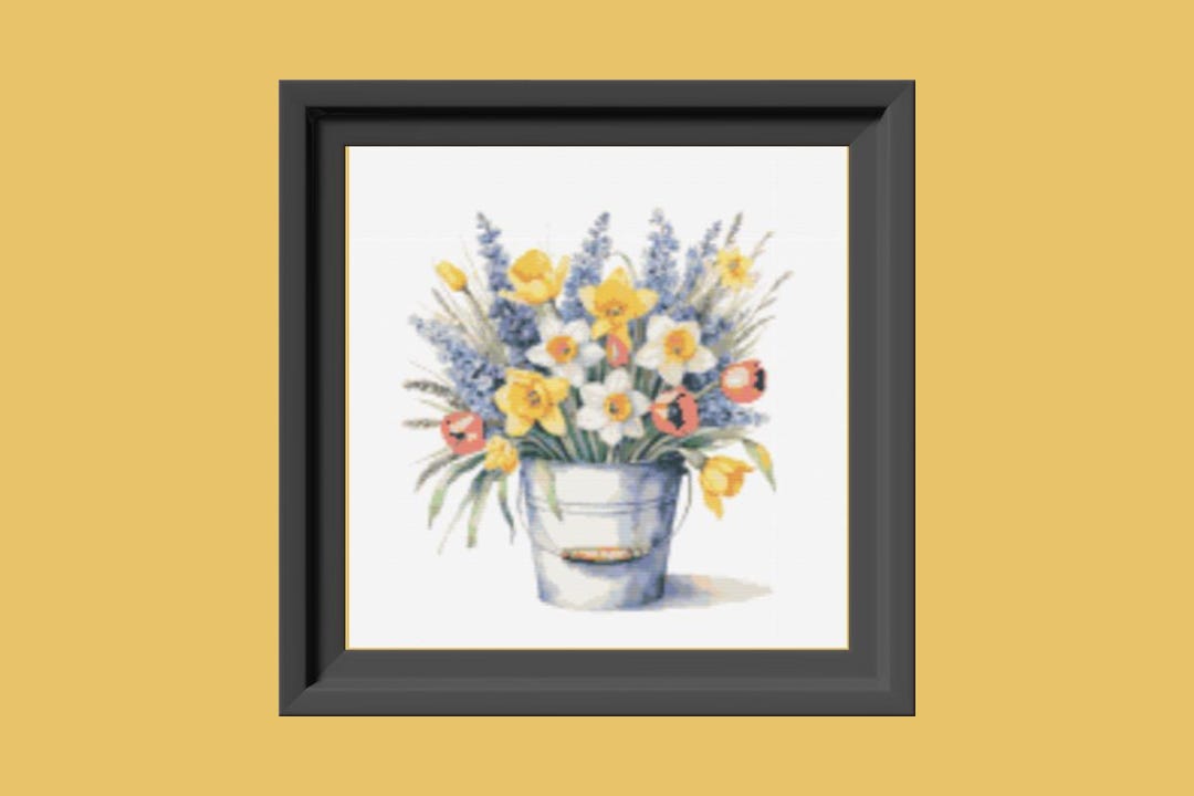 Spring Small Bouquet Cross Stitch Pattern - Etsy
